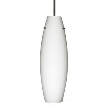  1JT-412707-LED-BK - Besa Suzi 18 Pendant Opal Matte Black 1x11W LED