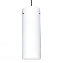  1JT-412807-LED-BK - Besa Stilo 18 LED Pendant Opal Matte Black 1x11W LED