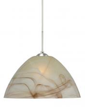  1JT-420183-SN - Besa Tessa Pendant Satin Nickel Mocha 1x75W Medium Base