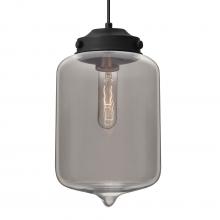  1JT-OLINSM-EDIL-BK - Besa Olin Pendant Black Smoke 1x4W LED Filament