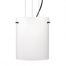  1KG-400607-LED-BK - Besa Tamburo 8 Pendant Opal Matte Black 1x11W LED