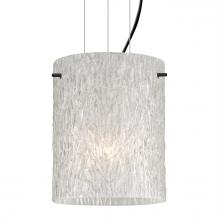  1KG-4006GL-LED-BK - Besa Pendant Tamburo 8 Black Glitter Stone 1x11W LED