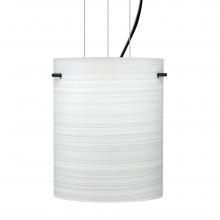  1KG-4006KR-LED-BK - Besa Tamburo 8 Pendant Chalk Black 1x11W LED