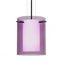  1KG-A00607-LED-BK - Besa Pahu 8 LED Pendant 1Kg Transparent Amethyst Black 1x11W LED