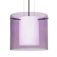  1KG-A18407-BK - Besa Pendant Pahu 12 Black Transparent Amethyst 1x100W MAX E26 Base