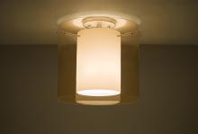  1KM-G18407-LED-SN - Besa Ceiling Pahu 12 Satin Nickel Transparent Armagnac/Opal 1x11W LED