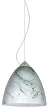  1KX-4470MG-LED-SN - Besa Vila Cable Pendant Satin Nickel Marble Grigio 1x9W LED