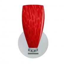  1SX-7198RC-PN - Besa, Karli Wall Sconce, Red Cloud, Polished Nickel Finish, 1x40W MAX G9 Base