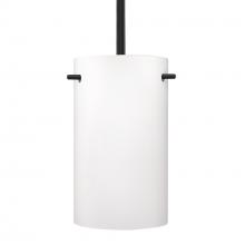  1TT-400507-LED-BK - Besa Tamburo 5 Pendant, Opal Matte Black Finish, 1x11W LED