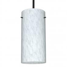 Besa Lighting 1TT-412019-LED-BK - Besa Stem Pendant Stilo 12 Black Carrera 1x11W LED