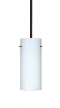  1TT-412307-BR - Besa Stilo 10 Stem Pendant Bronze Opal Matte 1x100W Medium Base