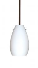  1TT-412607-BR - Besa Pera 9 Stem Pendant Bronze Opal Matte 1x100W Medium Base