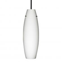  1TT-412707-LED-BK - Besa Suzi 18 Pendant Opal Matte Black 1x11W LED