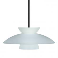 Besa Lighting 1TT-451325-LED-BK - Besa Trilo 15 Pendant Frost Black 1x9W LED