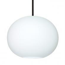  1TT-477507-LED-BK - Besa Jordo LED Pendant 1Tt Opal Matte Black 1x11W LED