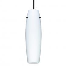Besa Lighting 1TT-489707-LED-BK - Besa Suzi 14 Pendant Opal Matte, Black, 1x9W LED
