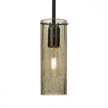 Besa Lighting 1TT-JUNI10LT-EDIL-BK - Besa, Juni 10 Stem Pendant, Latte Bubble, Black, 1x4W LED Filament