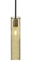  1TT-JUNI16GD-BR - Besa, Juni 16 Stem Pendant, Gold Bubble, Bronze, 1x60W Medium Base