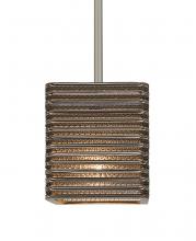 Besa Lighting 1TT-KIRK6-LED-SN - Besa, Kirk 6 Stem Pendant, Satin Nickel Finish, 1x9W LED