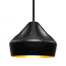  1TT-LOTUS-LED-BK - Besa Lotus Stem Pendant, Black Finish, 1x9W LED