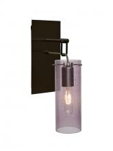  1WP-JUNI10PL-BR - Besa Juni 10 Wall Pendant, Plum Bubble, Bronze Finish, 1x60W Medium Base