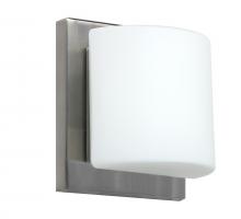  1WS-787307-LED-SN - Besa Wall Paolo Satin Nickel Opal Matte 1x50W G9