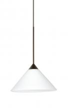  1XC-117607-BR - Besa Pendant Kona Bronze White 1x50W Halogen