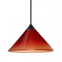 Besa Lighting 1XC-117681-LED-BK - Besa Pendant Kona, Black Finish, Sunset 1x5W LED