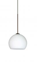  1XC-565807-BR - Besa Pendant Palla 5 Bronze Opal Matte 1x50W Halogen