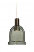  1XC-KIBAMS-LED-BR - Besa, Kiba Cord Pendant, Moss Bubble, Bronze Finish, 1x3W LED