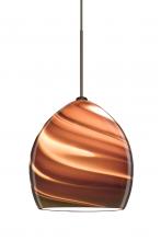  1XT-1716SK-BR - Besa Pendant Sprite Bronze Smoke Twist 1x50W Halogen