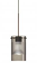  1XT-6524ES-BR - Besa Pendant Scope Bronze Smoke/Frost 1x50W Halogen Mr16