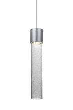  1XT-WAND12CL-LED-SN - Besa, Wanda 12 Cord Pendant, Clear Bubble, Satin Nickel Finish, 1x3W LED