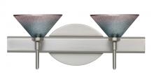  2SW-117691-LED-SN - Besa Wall Kona Satin Nickel Bi-Color 2x5W LED