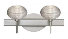  2SW-5612GL-LED-SN - Besa Wall Lasso Satin Nickel Glitter 2x5W LED