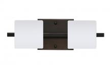  2WS-787307-LED-BR - Besa Wall Paolo Bronze Opal Matte 2x50W G9