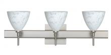  3SW-177919-LED-SN-SQ - Besa Wall With SQ Canopy Mia Satin Nickel Carrera 3x5W LED