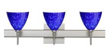  3SW-177986-LED-SN-SQ - Besa Wall With SQ Canopy Mia Satin Nickel Blue Cloud 3x5W LED