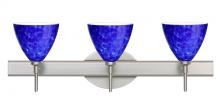  3SW-177986-LED-SN - Besa Wall Mia Satin Nickel Blue Cloud 3x5W LED