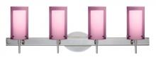  4SW-A44007-LED-CR - Besa Pahu 4 Wall 4SW Transparent Amethyst/Opal Chrome 4x5W LED