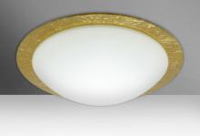  9770GFC - Besa Ceiling Ring 19 White/Gold Foil Ring 3x60W A19