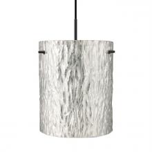  J-4006SS-LED-BK - Besa Tamburo 8 Pendant, Stone Gold Foil Black Finish, 1x11W LED