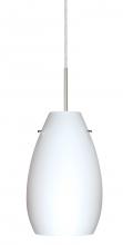  J-412607-LED-SN - Besa Pera 9 LED Pendant For Multiport Canopy Opal Matte Satin Nickel 1x9W LED