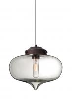  J-MIRACL-BR - Besa Mira Pendant For Multiport Canopy Bronze Clear 1x60W T10