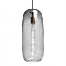  J-PINOT18CL-BK - Besa, Pinot 18 Cord Pendant for Mulitport Canopy, Clear Bubble, Black FInish 1x60W In