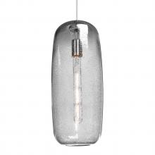  J-PINOT18CL-EDIL-SN - Besa, Pinot 18 Cord Pendant for Mulitport Canopy, Clear Bubble, Satin Nickel FInish 1