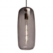  J-PINOT18SM-EDIL-BR - Besa, Pinot 18 Cord Pendant for Mulitport Canopy, Smoke Bubble, Bronze FInish 1x40W L