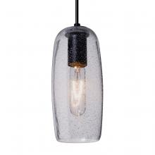  J-PINOT9CL-BK - Besa, Pinot 9 Cord Pendant for Mulitport Canopy, Clear Bubble, Black FInish 1x60W Inc