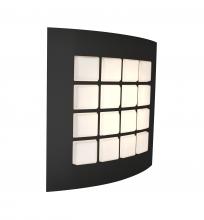  QUAD13-LED-BK - Besa, Quad 13 Sconce, Opal/Black, 1x15W LED