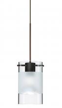  RXP-6524EC-LED-BR - Besa Scope Pendant Rxp Clear/Frost Bronze 1x5W LED Mr16